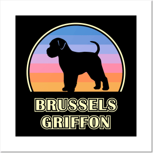 Brussels Griffon Vintage Sunset Dog Posters and Art